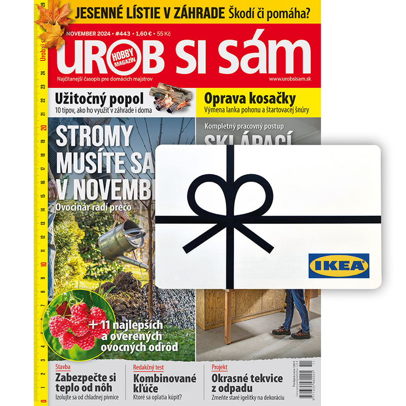 Dvojročné predplatné Urob si sám (so špeciálmi) + 15 € na nákup v IKEA